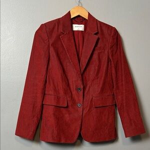Babaton Rust Corduroy Blazer size 2